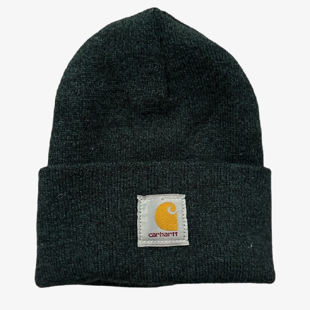 NEVER WORN dark green carhartt beanie